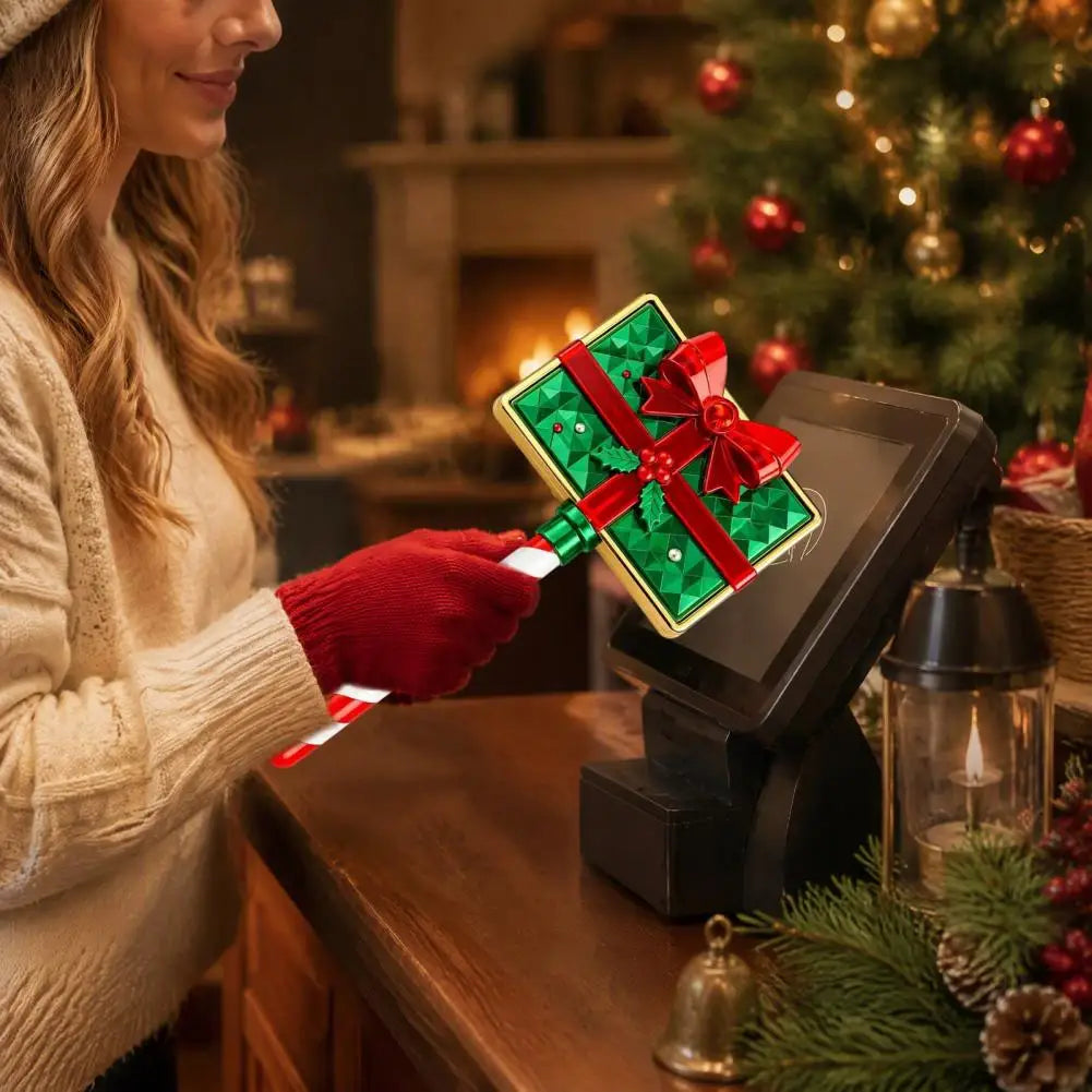 Baguette magique imprimee en 3D creative avec paiement sans contact, support de baguette magique de Noel mignon, drole, leger et portable