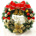Décoration de Noël : Couronne de Noël Artisanale Simulée à Suspendre pour Porte et Fenêtre – Accessoire de Décoration d'Intérieur Élégant et de Haute Qualité
