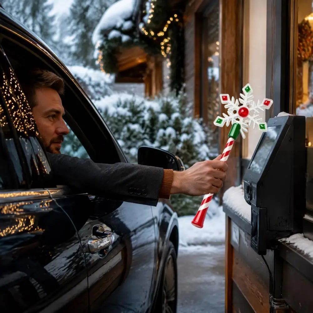 Baguette magique imprimee en 3D creative avec paiement sans contact, support de baguette magique de Noel mignon, drole, leger et portable