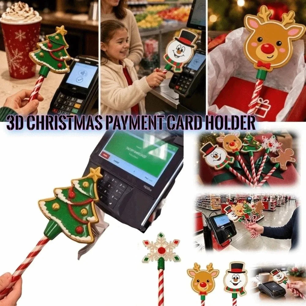 Baguette magique imprimee en 3D creative avec paiement sans contact, support de baguette magique de Noel mignon, drole, leger et portable