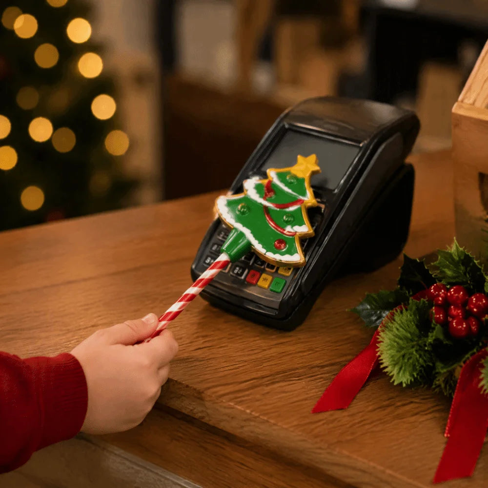 Baguette magique imprimee en 3D creative avec paiement sans contact, support de baguette magique de Noel mignon, drole, leger et portable