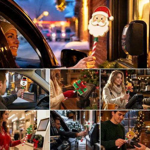 Baguette magique imprimee en 3D creative avec paiement sans contact, support de baguette magique de Noel mignon, drole, leger et portable