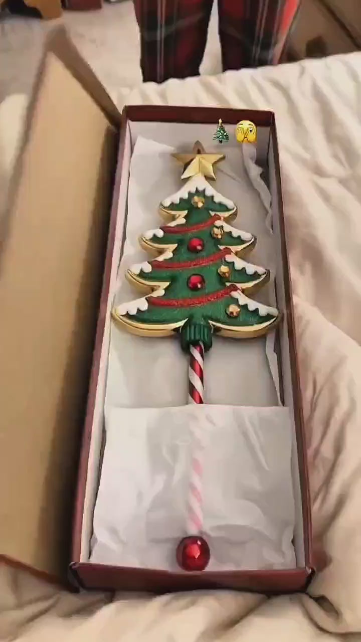 Baguette magique imprimee en 3D creative avec paiement sans contact, support de baguette magique de Noel mignon, drole, leger et portable